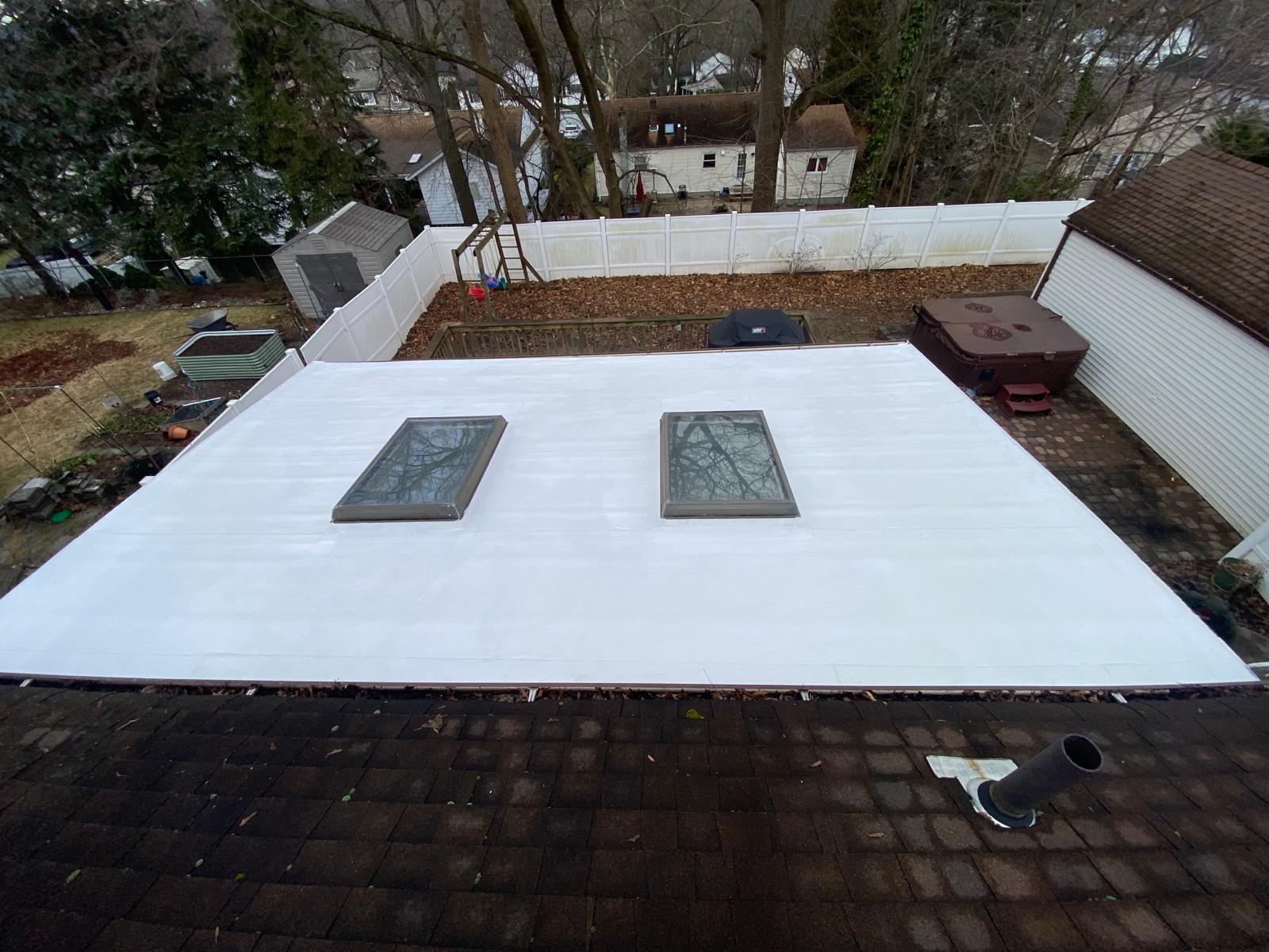 New Flat Roof Installation with Silicone Roof in Paramus NJ Project Shot 4