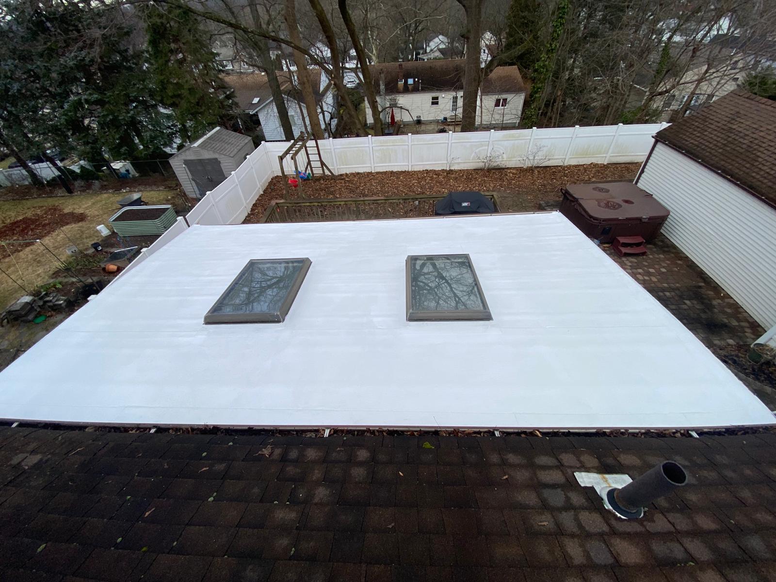 New Flat Roof Installation with Silicone Roof in Paramus NJ Project Shot 5