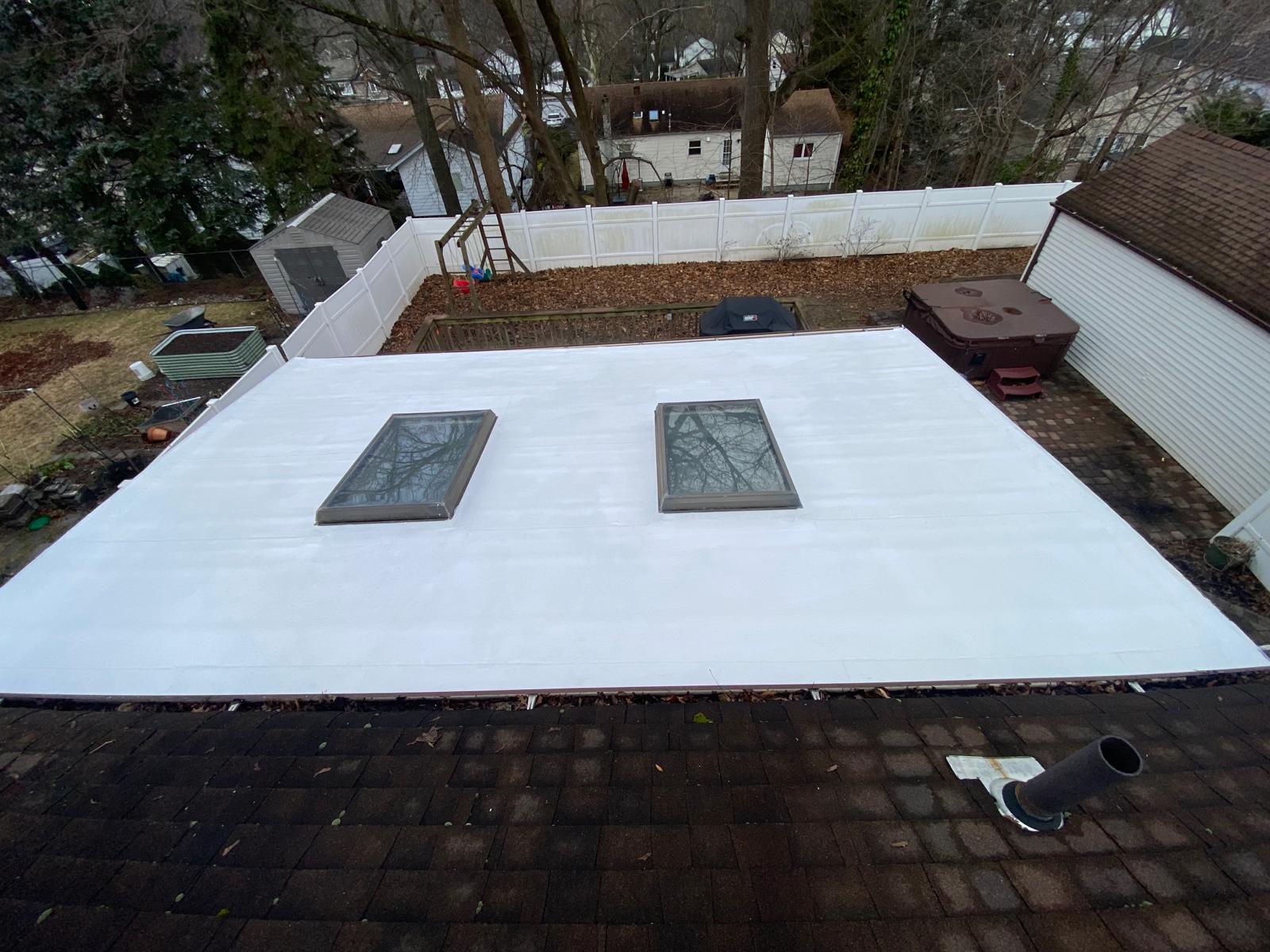 New Flat Roof Installation with Silicone Roof in Paramus NJ Project Shot 6