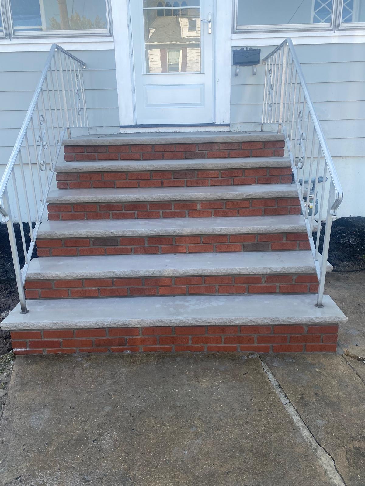 New Outdoor Steps Installation in New Jersey Project Shot 2