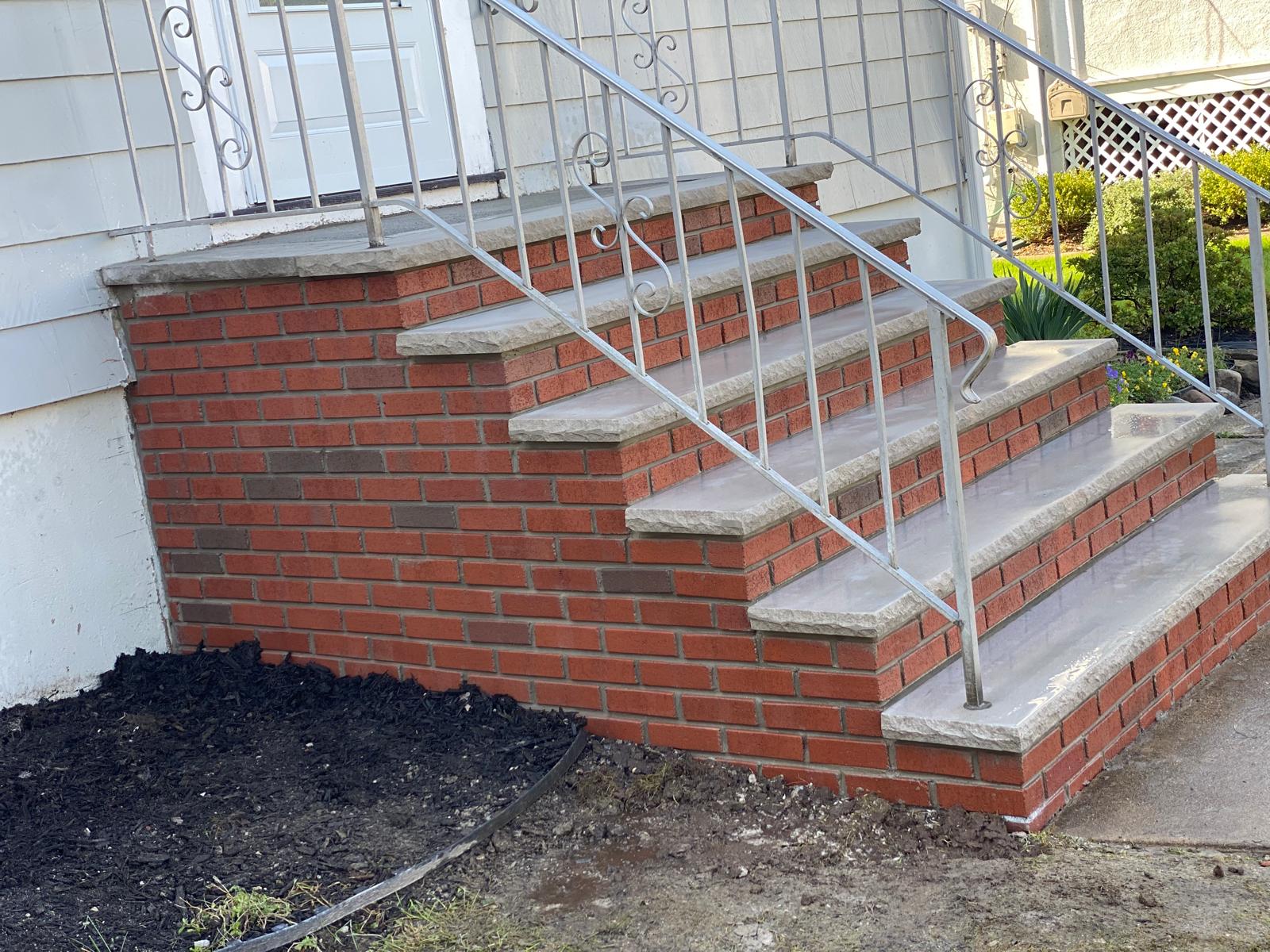 New Outdoor Steps Installation in NJ Project Shot 7