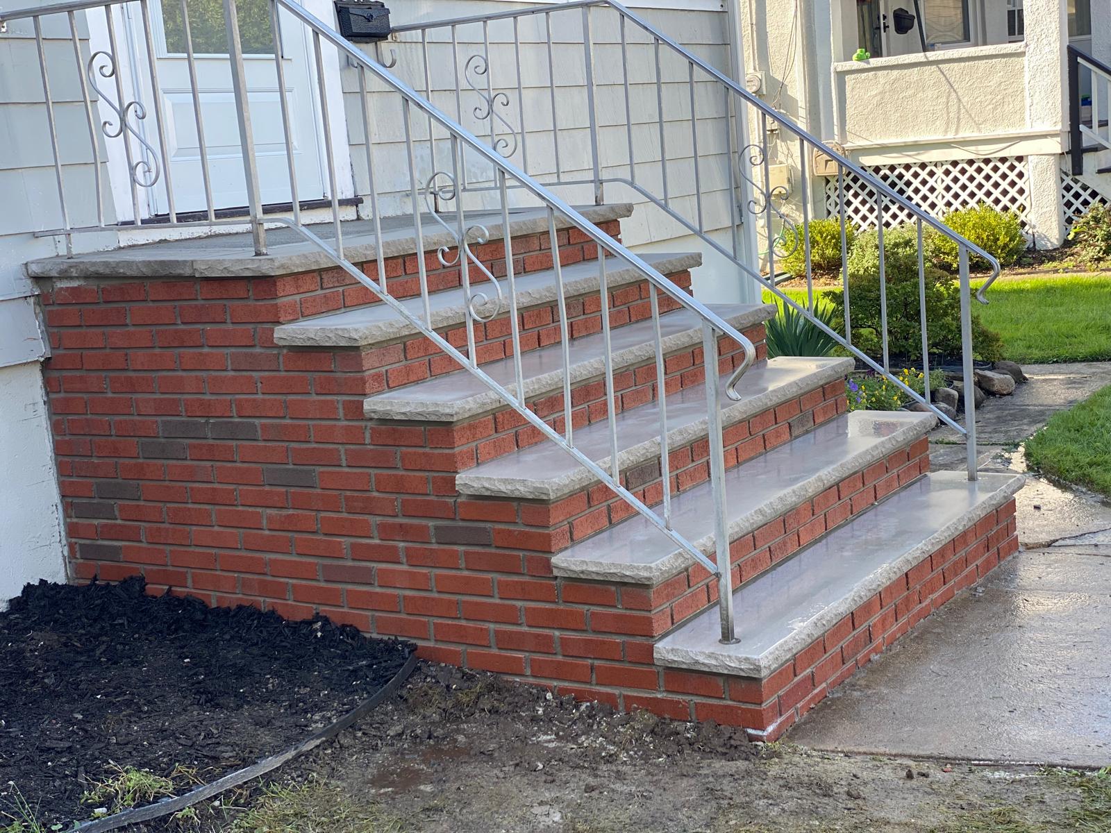 New Outdoor Steps Installation in NJ Project Shot 8