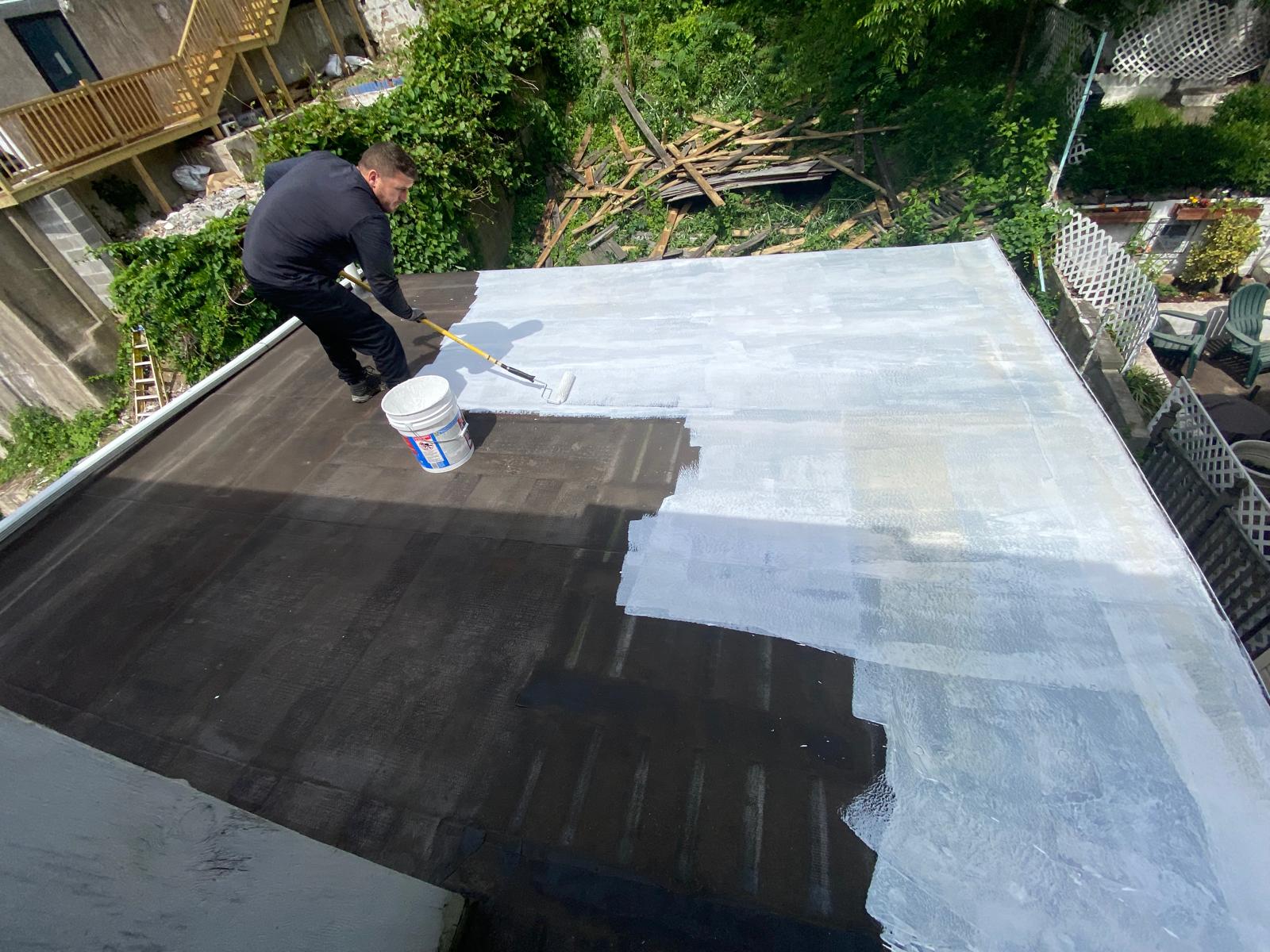 Silicon Roof Installation in West New York Project Shot 1