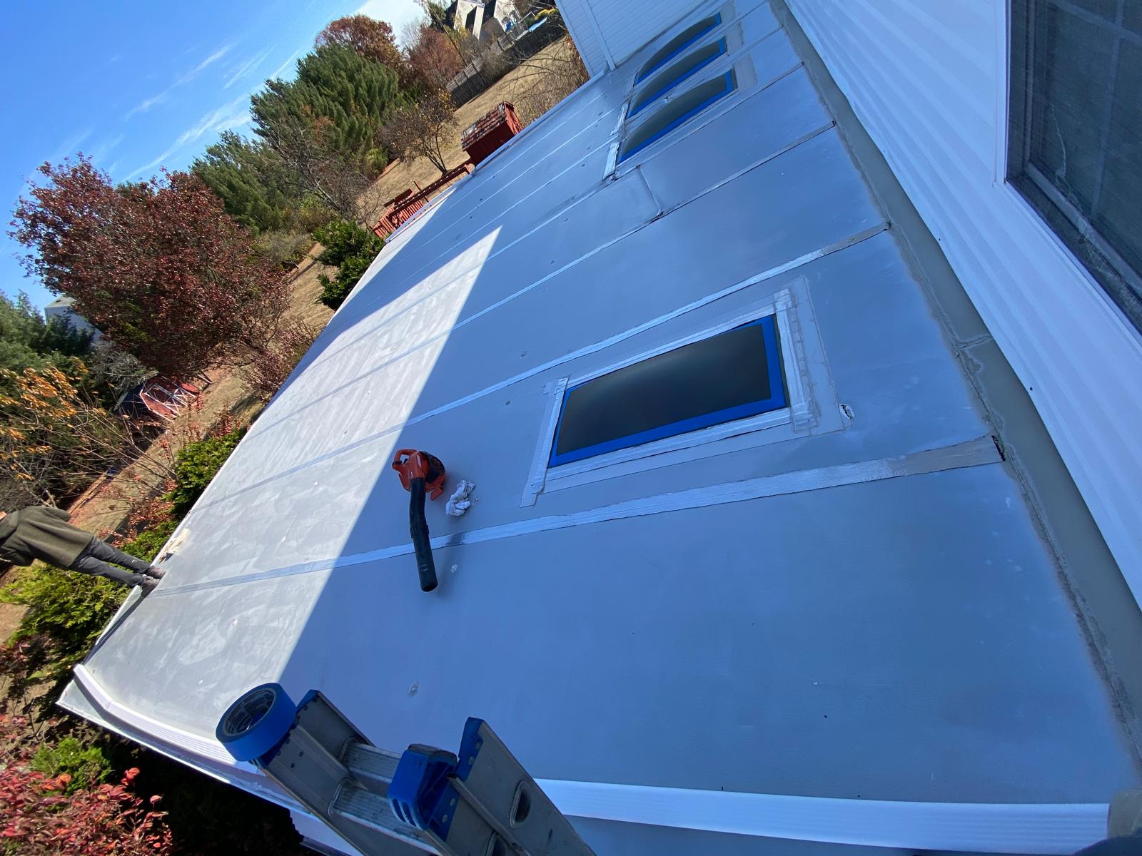 New Silicon Roof Installation in Somerset NJ Project Shot 1