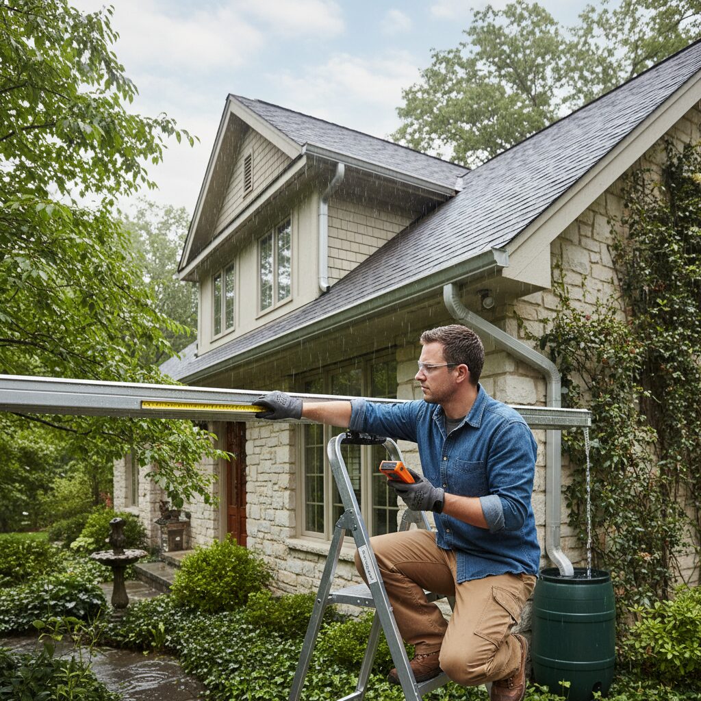 How to Measure Gutter Size